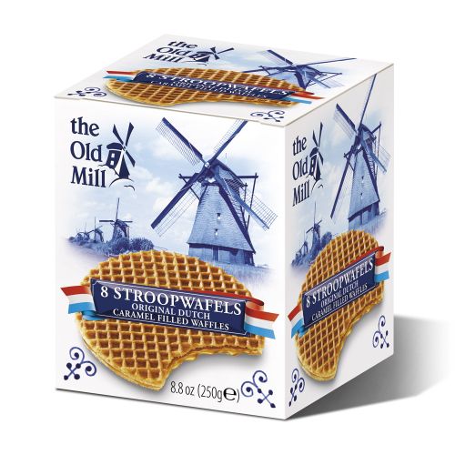 The Old Mill Stroopwafels in cube box 250g