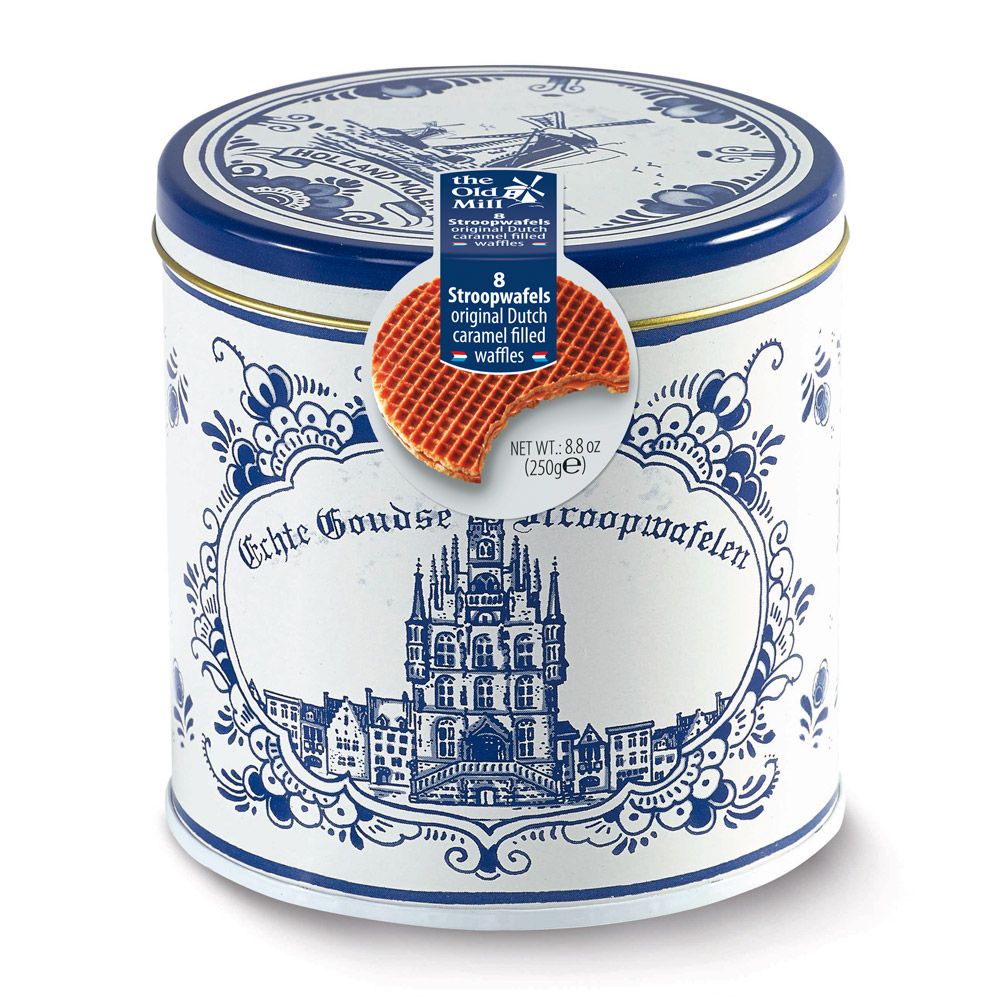 The Old Mill Stroopwafels in tin 250g